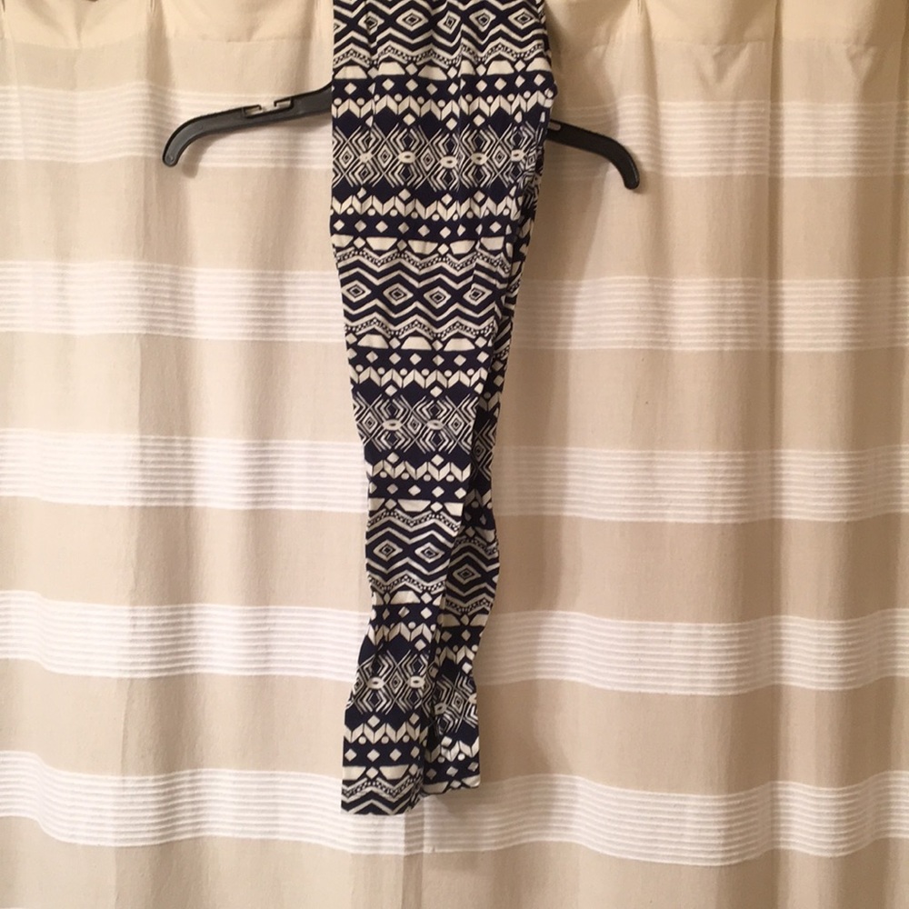 Dark blue Aztec leggings